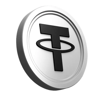 Componente de la moneda Tether USDT dentro de la sección de confianza de la comunidad de trading
